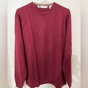 Bachrach Men’s Lightweight Sweater Size M Red/Burgundy